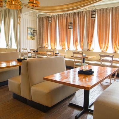 Interior, dining area.