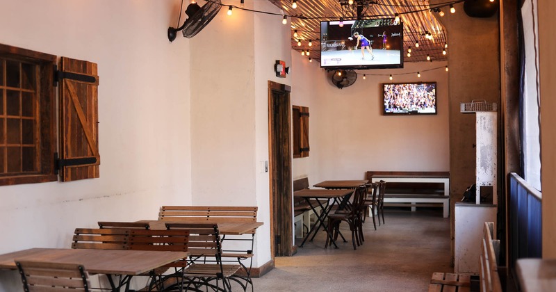 Interior, seating space in the loby