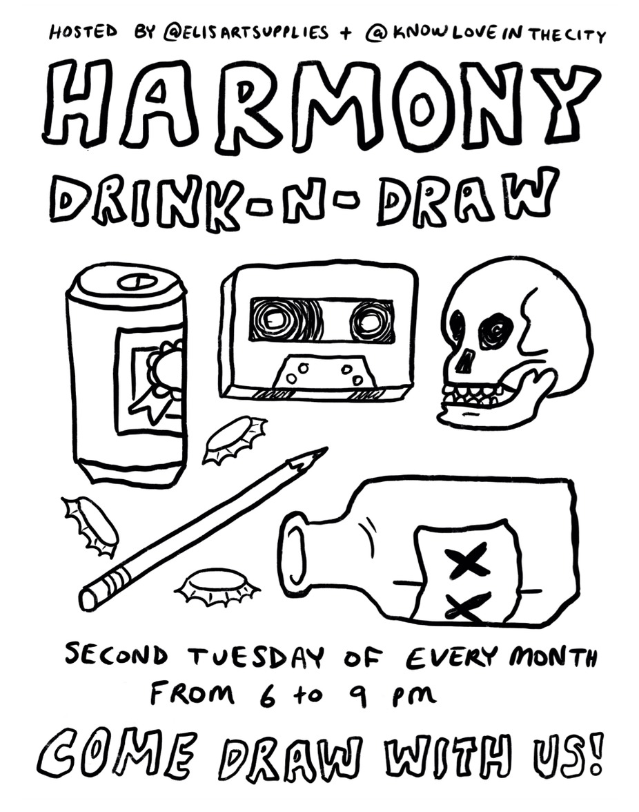 Drink and Draw event photo