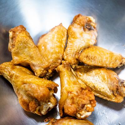 Chicken wings in a bowl