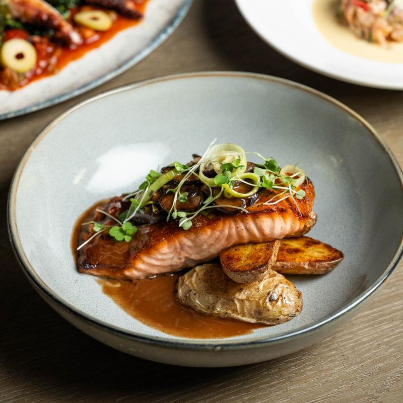 menu item 3 of 9, Grilled Atlantic Salmon*
