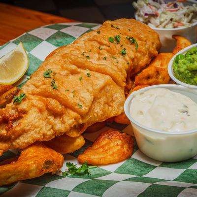 Pub Style Fish and Chips.