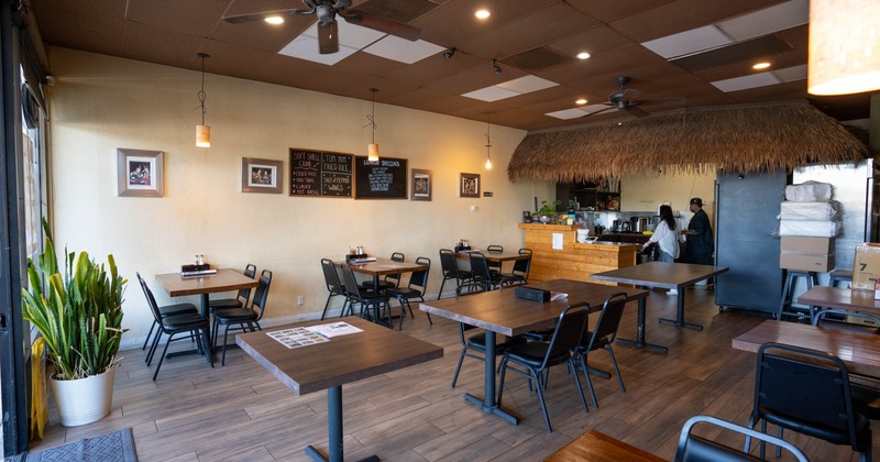 Interior, dining area
