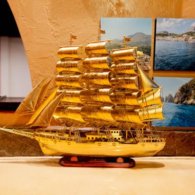 Model ship.