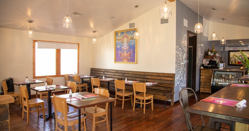 Interior, bar and seating area