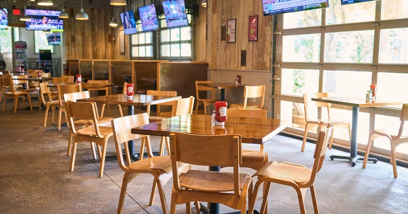 Interior, dining area