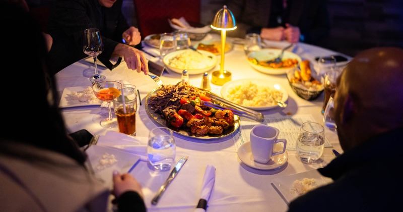 Atmospheric dining area