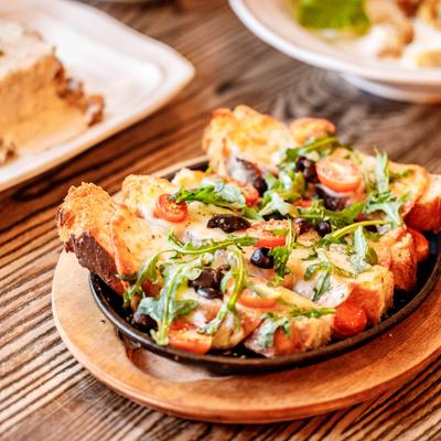 Bruschetta appetizer.