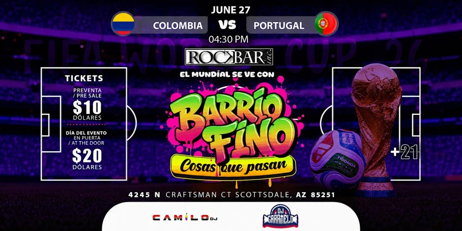 COLOMBIA vs PORTUGAL Watch Party event photo