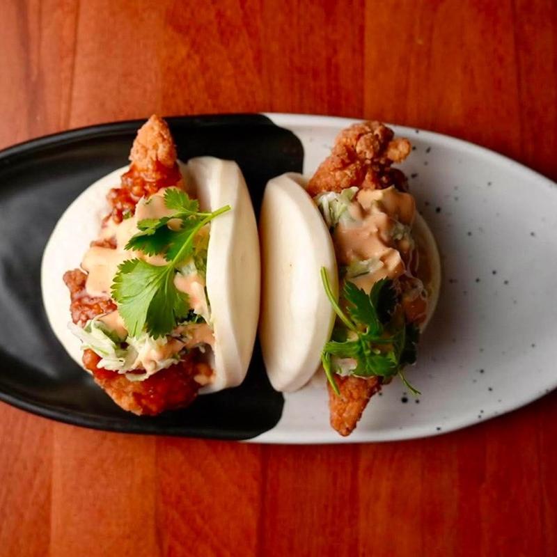 Chicken Bao Buns | Ancho Hot Honey | Lime Slaw photo
