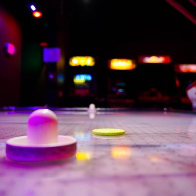 Air hockey.