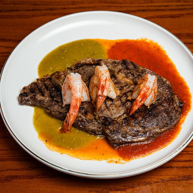 menu item 6 of 8, Sirloin Steak & Shrimp