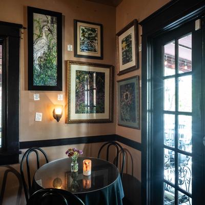 Table by the window.