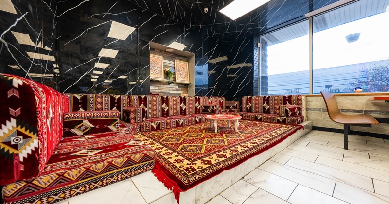 Interior seating area