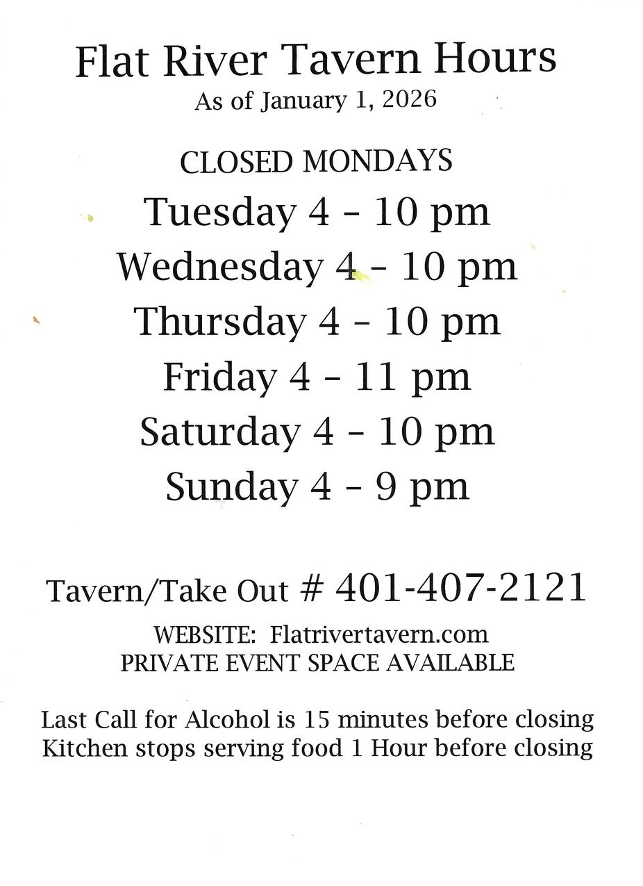 Flat River Tavern  Adjusted Hours event photo