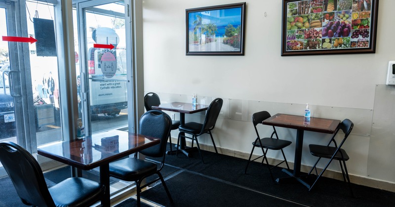 Interior seating area