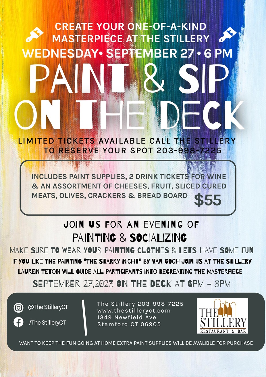Paint & Sip On The Deck!! event photo