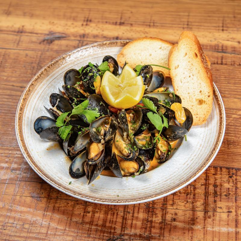 Coconut Curry Mussels (GF) photo