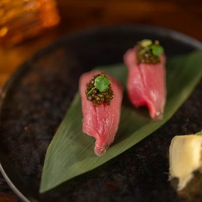 Tuna nigiri.