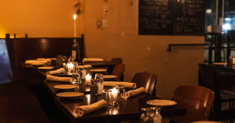 Tables ready for guests