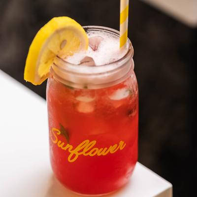 The Strawberry Mint Lemonade.