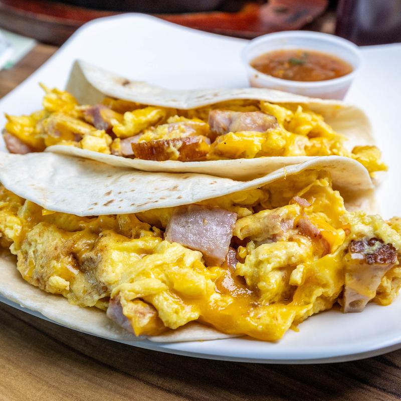 menu item 9 of 11, Potato and Egg Tacos (2)