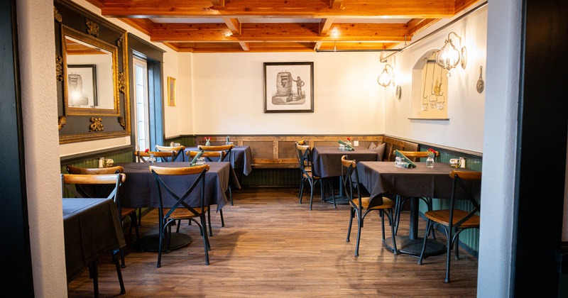 Interior, dining area