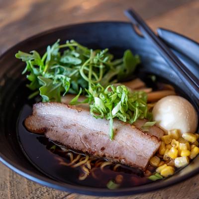 Steamed pork with corn.