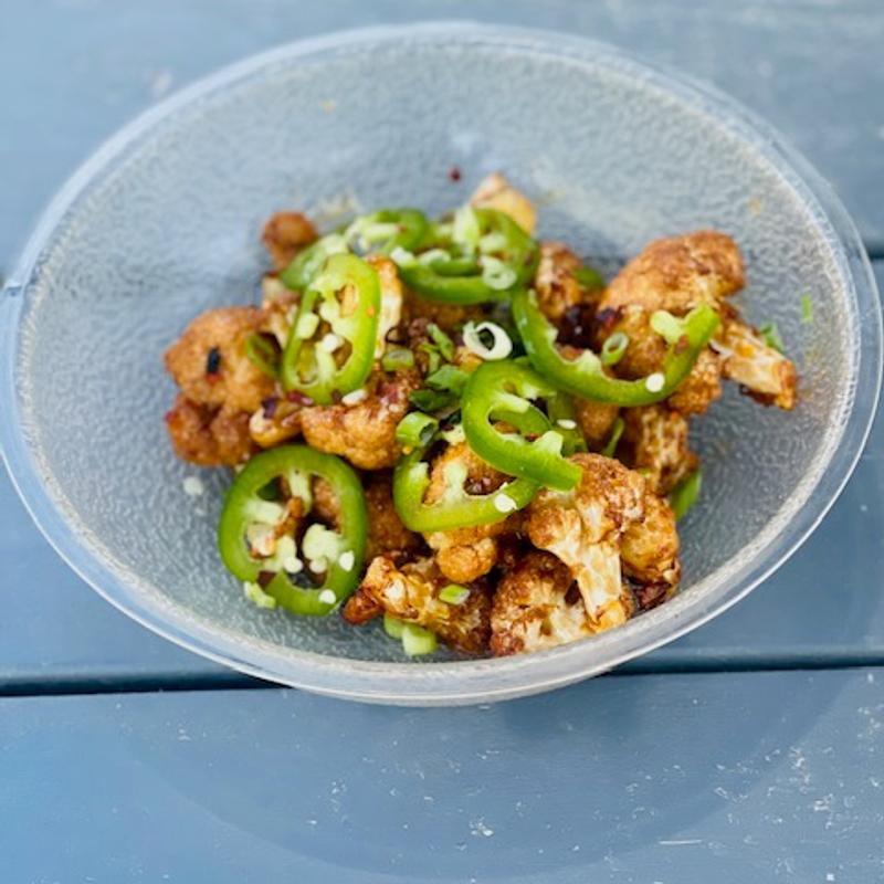 Sticky Sweet & Spicy Roasted Cauliflower (v) (veg) photo