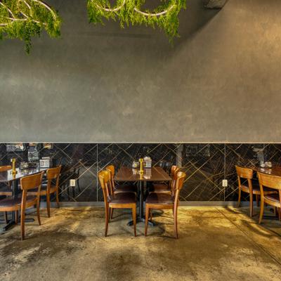 Interior, dining area.
