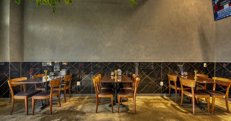 Interior, dining area