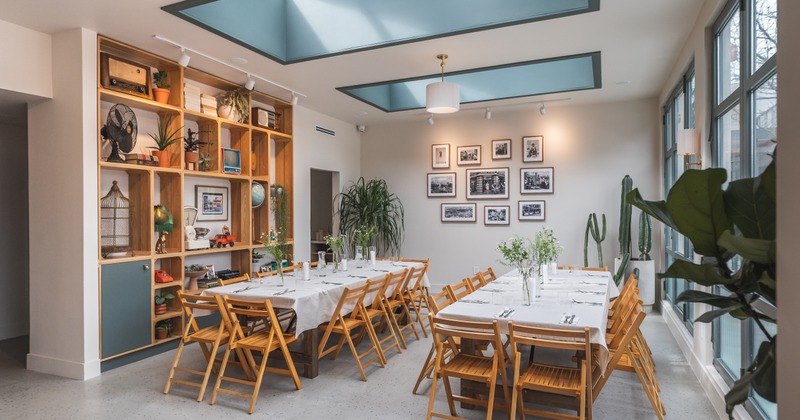 Interior, dining area