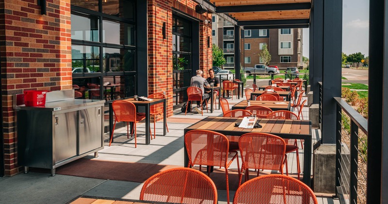 Exterior, terrace dining area