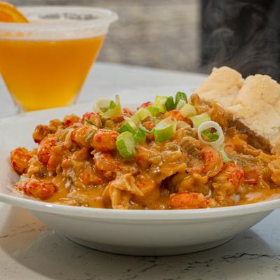 Crawfish Etoufee plate.