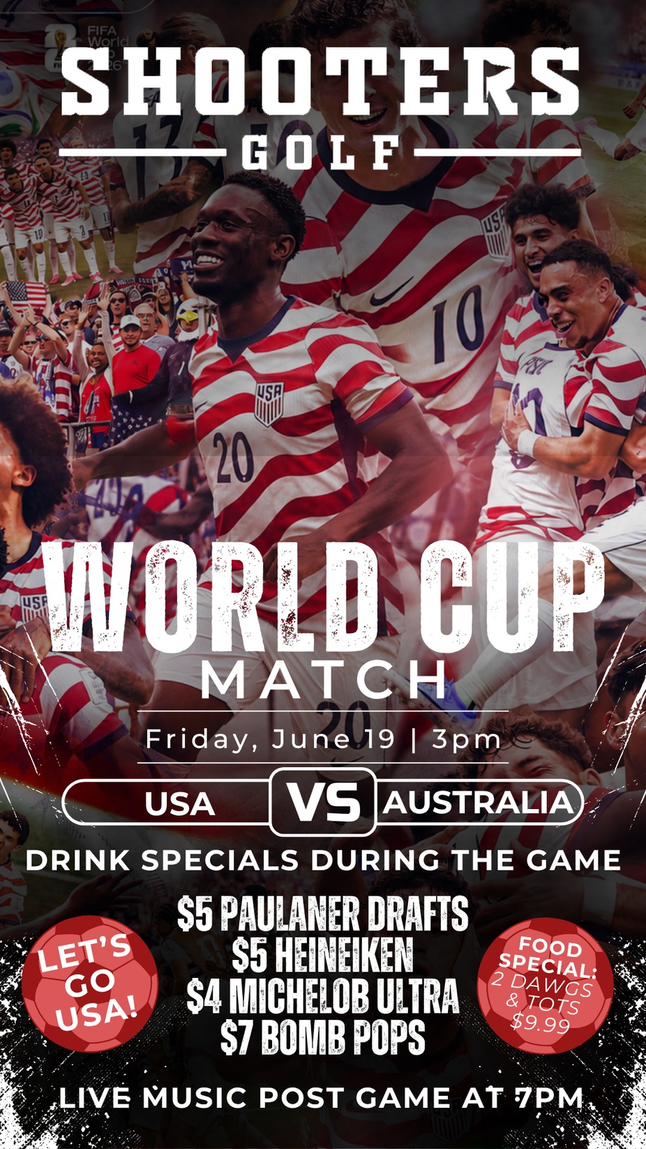 World Cup Watch Party at Shooters Golf! event photo