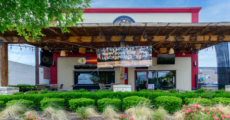 Exterior, front view to restaurant, entrance