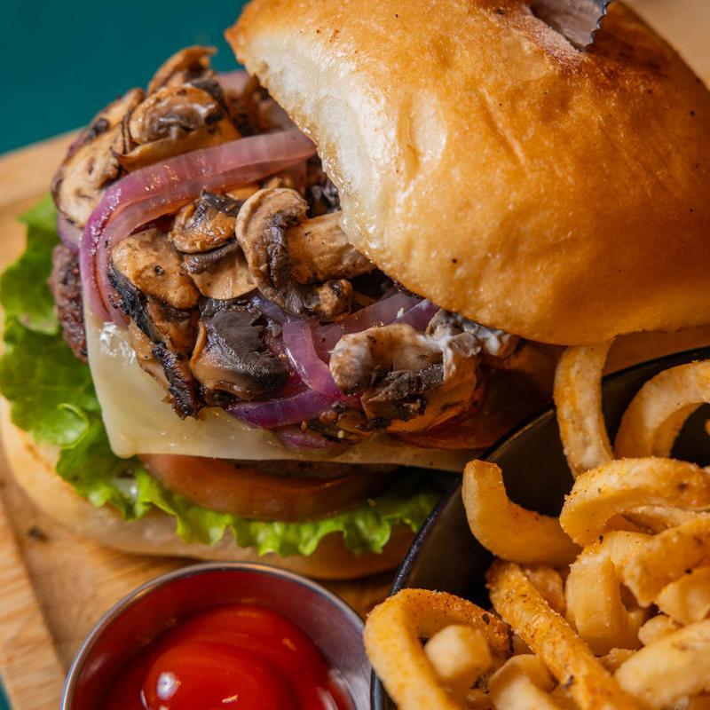 Mushroom Swiss Burger photo