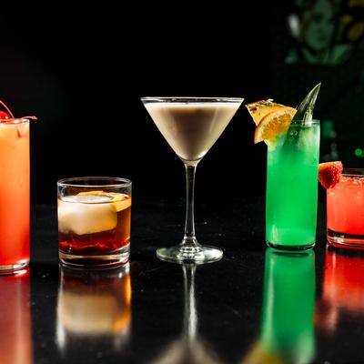 Assorted cocktails.