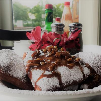 French style doughnuts, closeup.
