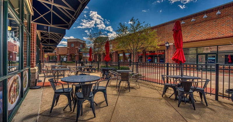 Outdoor patio seating