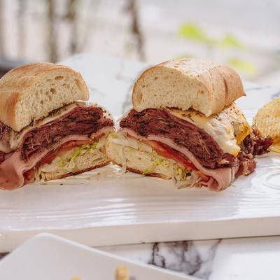 Soft Salami sandwiches.