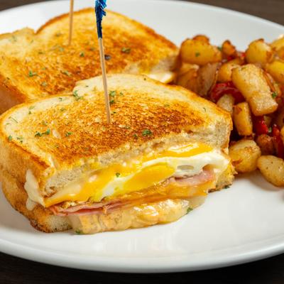 Breakfast Grilled Cheese sandwich.