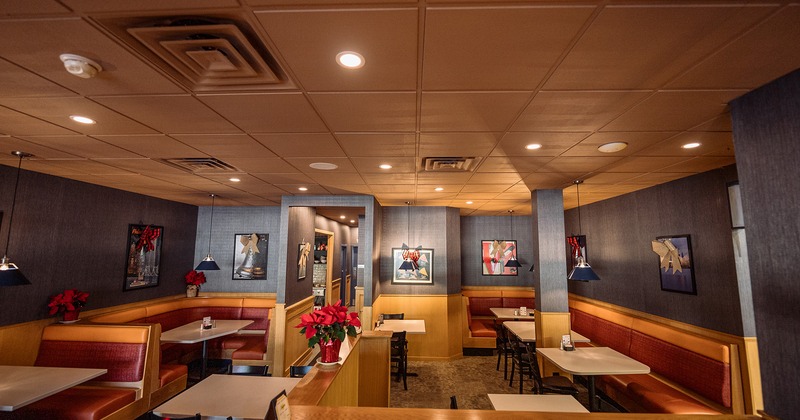 Interior, cozy dining area