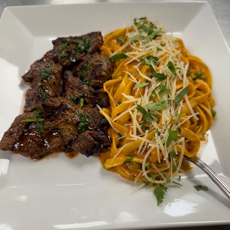 Pasta Costa Verde With Steak photo