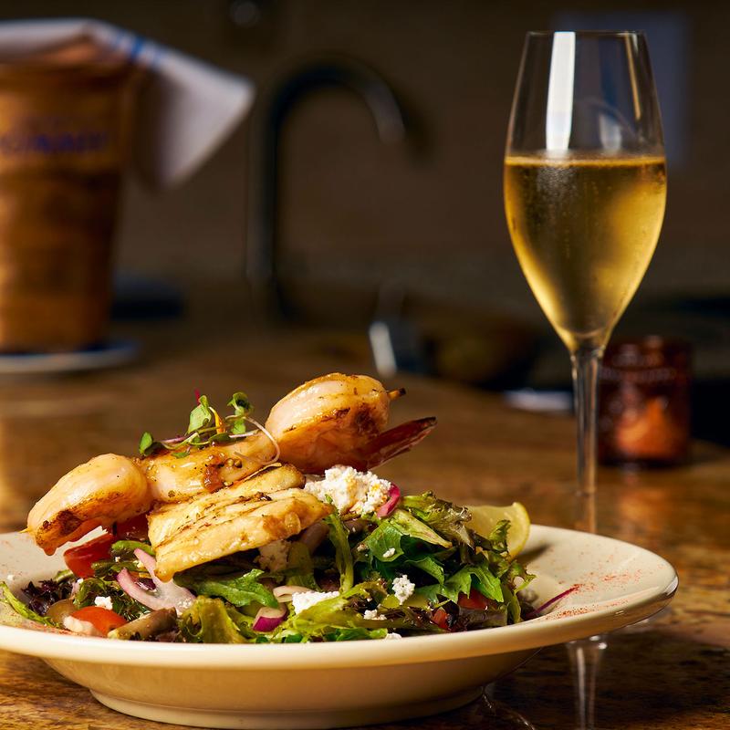 Grilled Grouper & Shrimp Milos photo