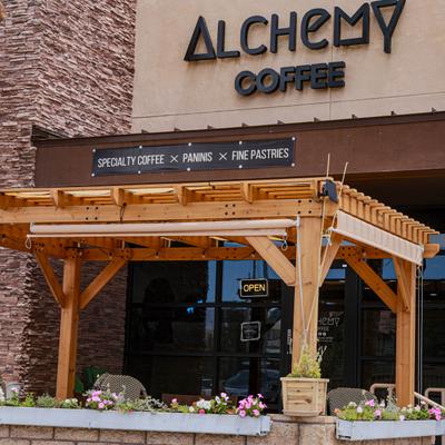 The restaurant's entrance.