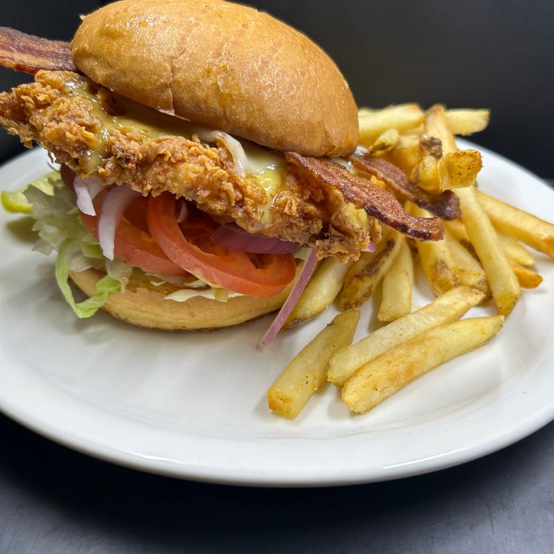 menu item 1 of 8, Crispy Honey Chicken Sandwich