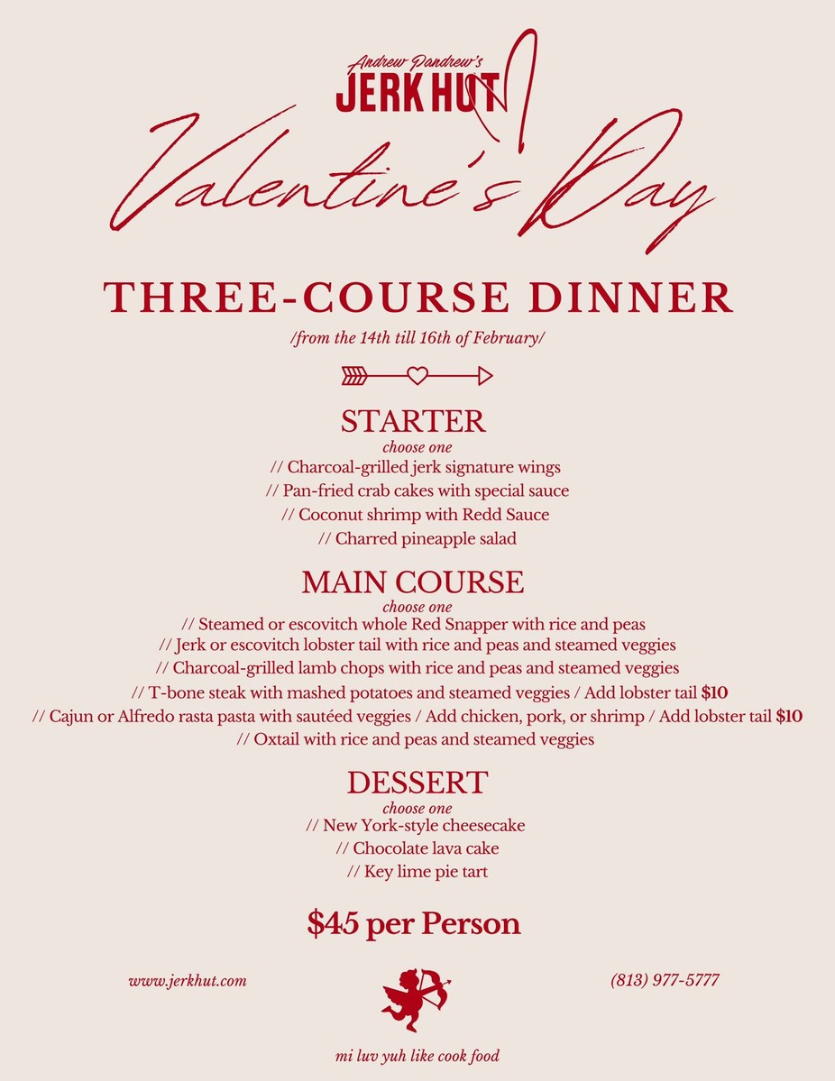 Valentine's Day Three-Course Dinner event photo