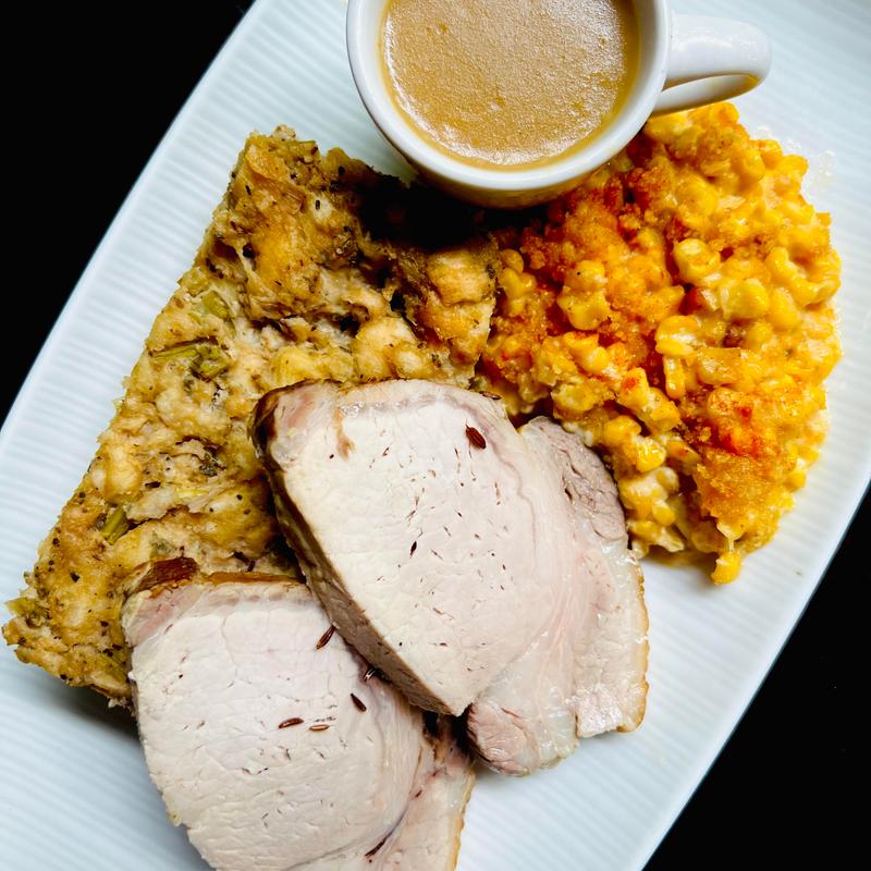 Roast Pork Loin & Dressing photo