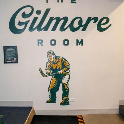 The Gilmore room mural.